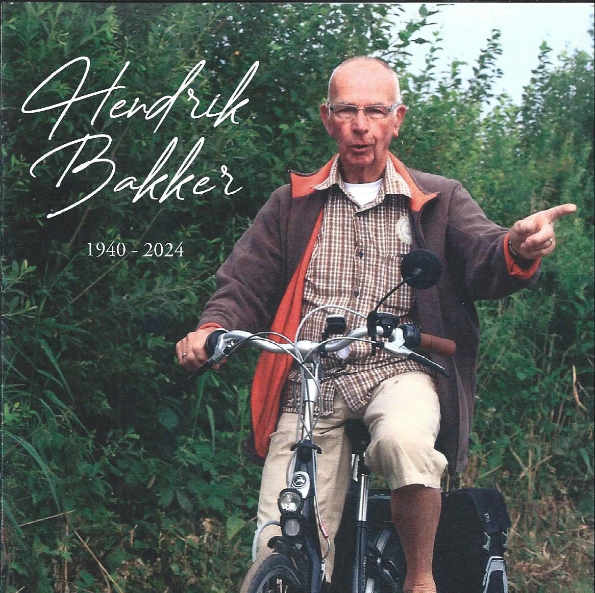 In Memoriam: Henk Bakker